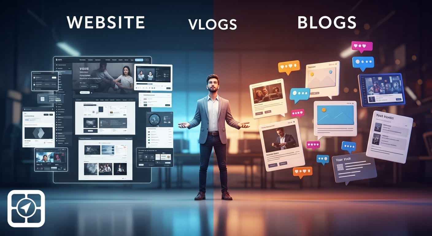 الفرق بين المواقع والمدونات أيهما أفضل لإنشاء حضور ناجح على الإنترنت؟