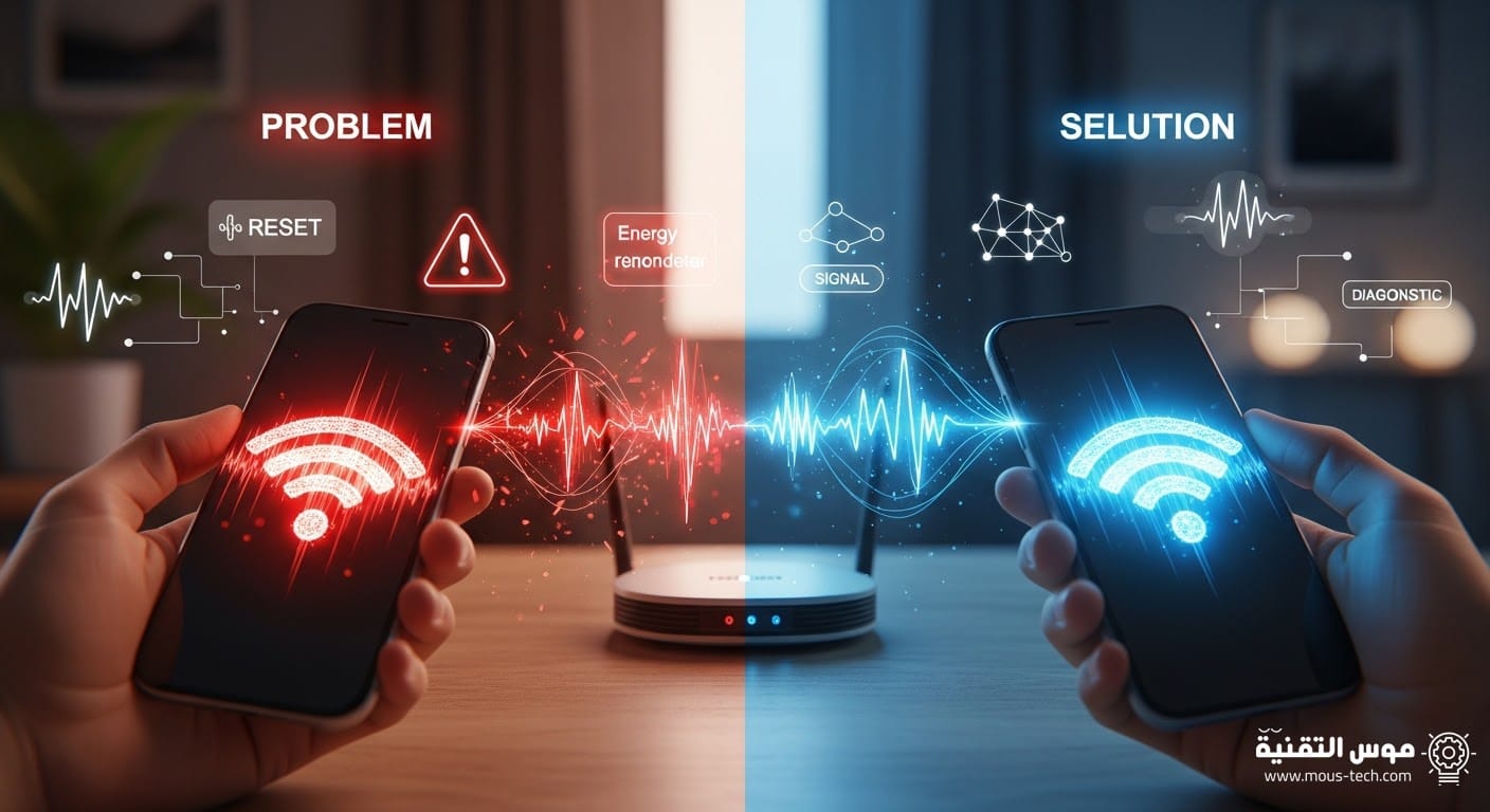 الهاتف لا يتصل بشبكة WiFi؟ خطوات تشخيص المشكلة وحلها نهائيًا