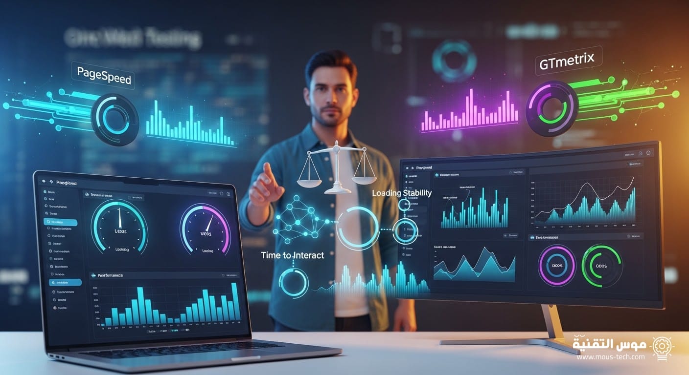 أفضل أدوات فحص سرعة الموقع وتحسين Core Web Vitals 2026 مقارنة نتائج PageSpeed وGTmetrix