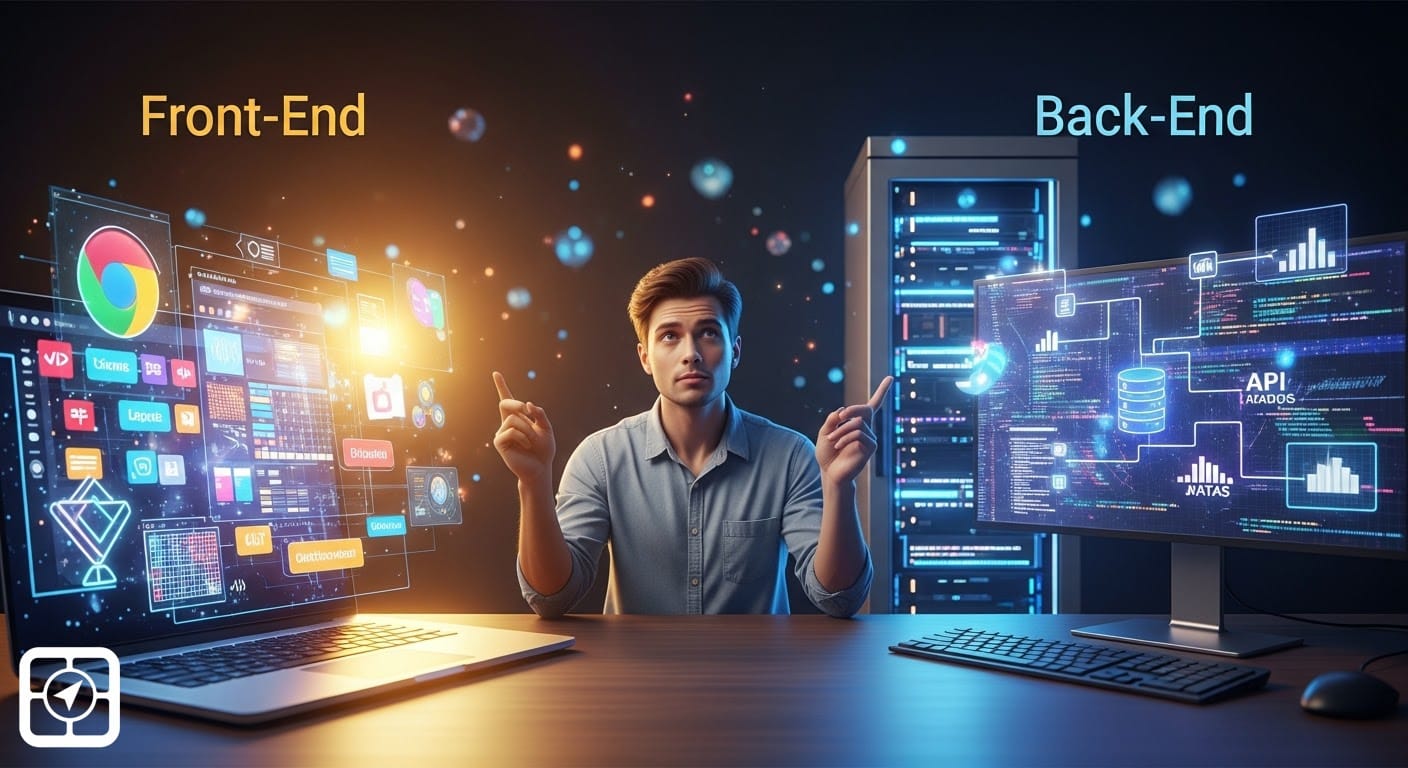 الفرق بين Front-End و Back-End دليل شامل للمبتدئين في برمجة الويب