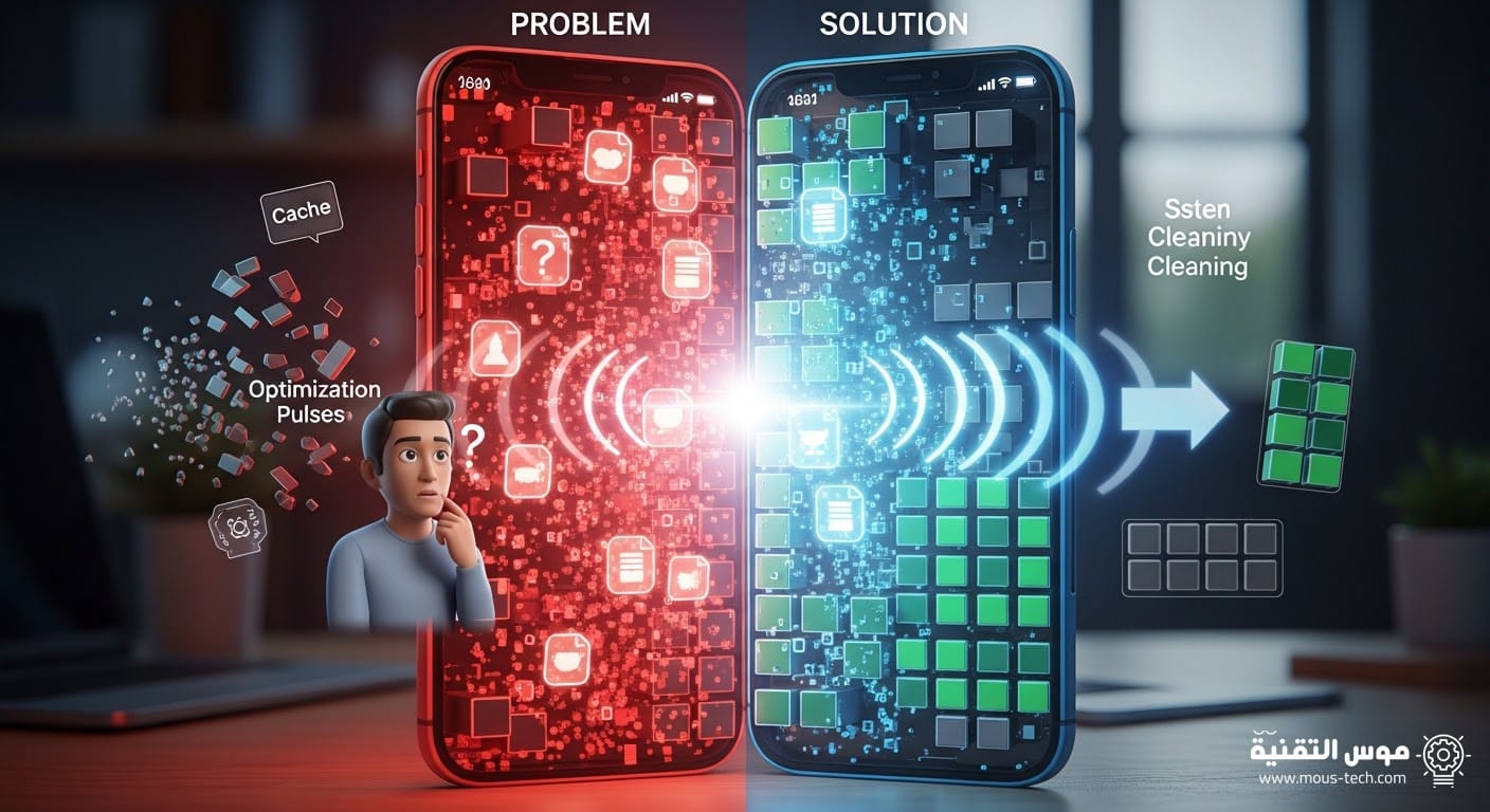 حل مشكلة امتلاء مساحة التخزين رغم حذف الملفات (شرح تفصيلي)