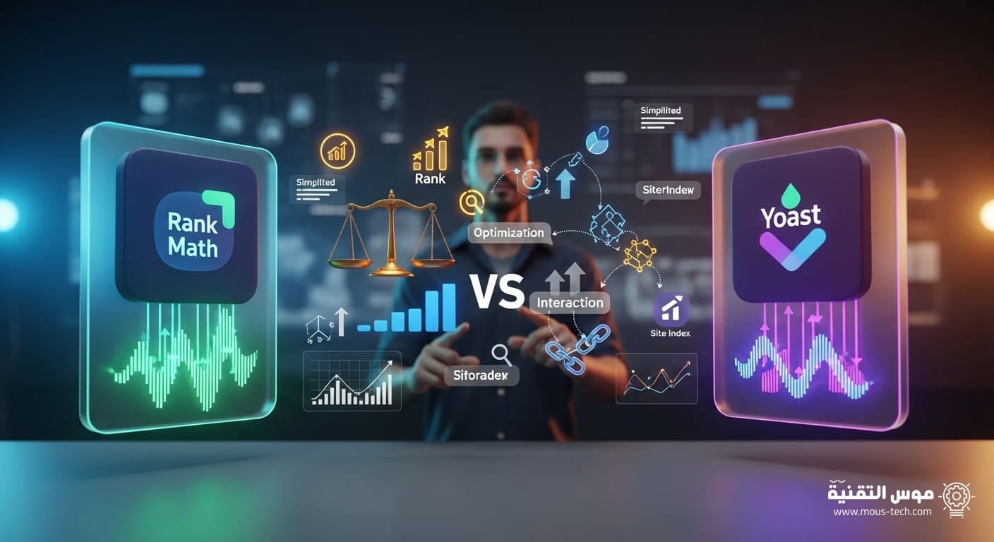 مقارنة أفضل إضافات السيو لووردبريس 2026 أيهما أفضل Rank Math أم Yoast للمواقع الجديدة؟