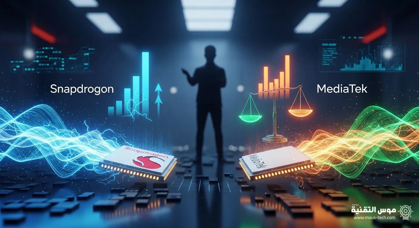 مقارنة بين معالجات Snapdragon وMediaTek في 2026 أيهما يقدم أداء أفضل؟