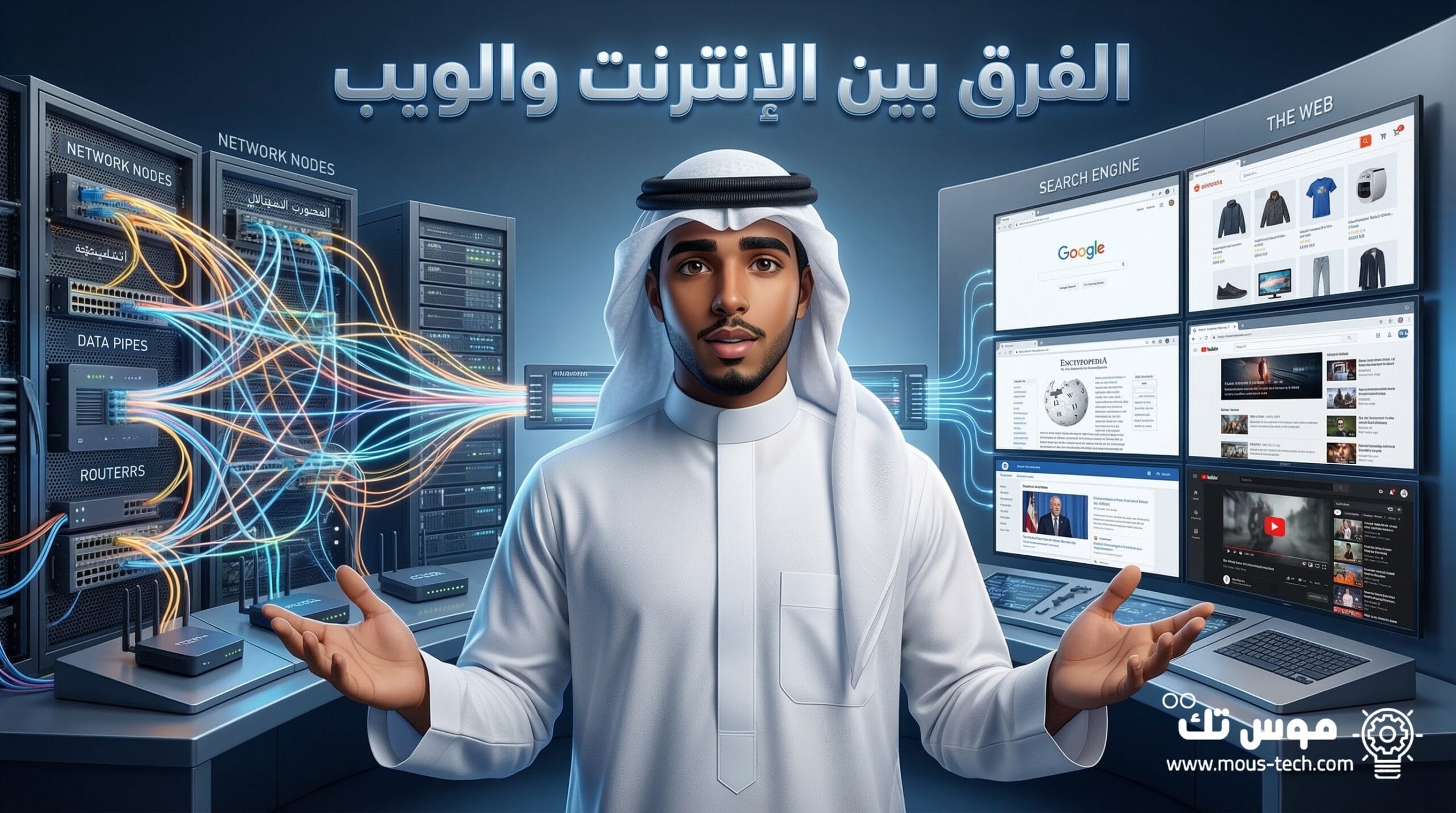 ما هو الفرق بين الإنترنت والويب؟ شرح مبسط للمفاهيم التقنية الأساسية