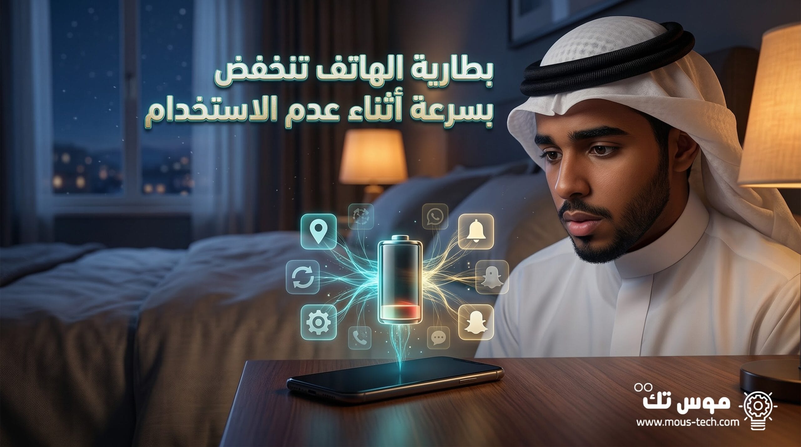 حل مشكلة نزول بطارية الأندرويد بسرعة بدون استخدام