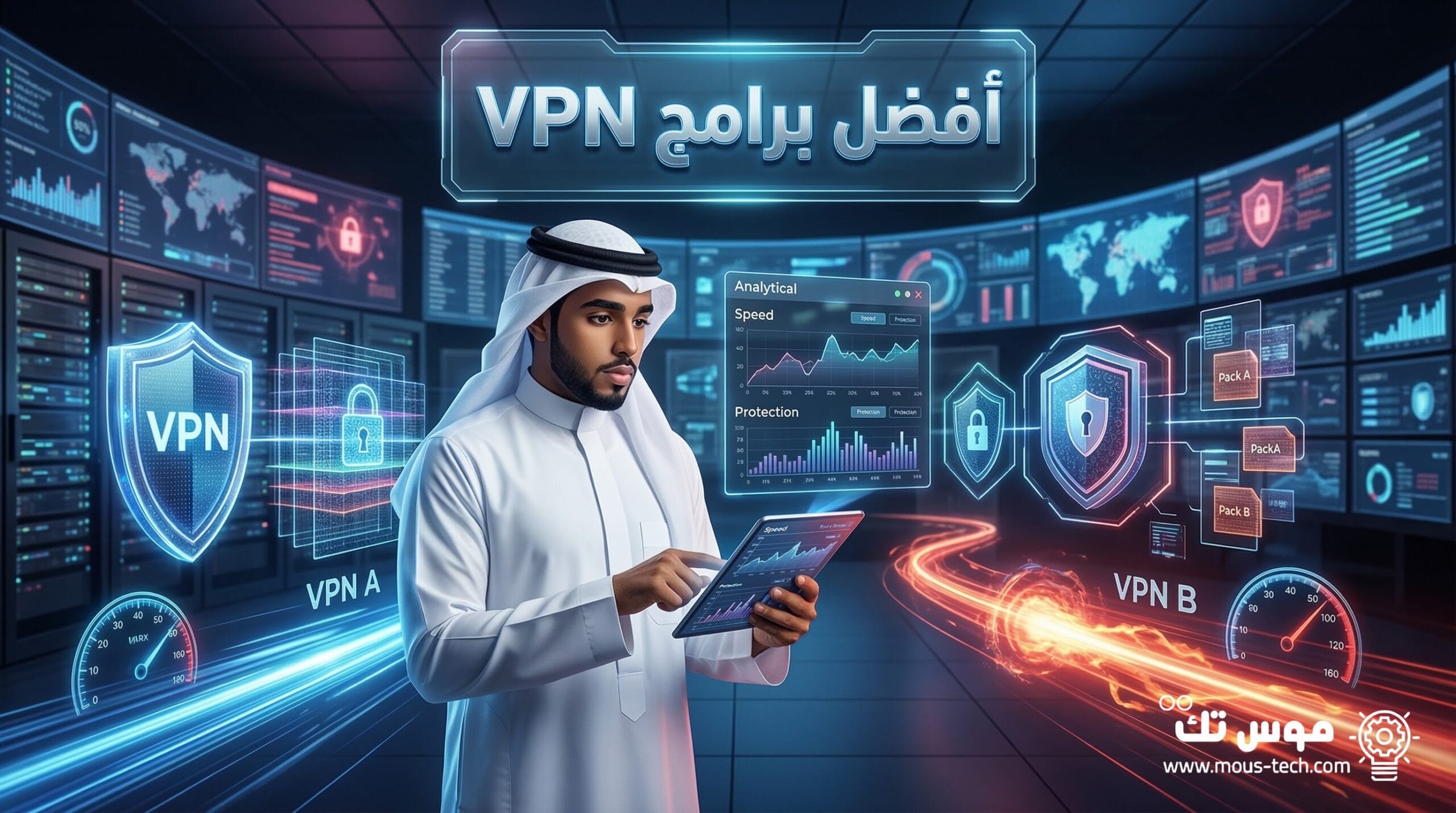 مقارنة بين أفضل برامج VPN في 2026 أيها يوفر حماية وسرعة أعلى؟ مقارنة بين أفضل برامج VPN في 2026 أيها يوفر حماية وسرعة أعلى؟