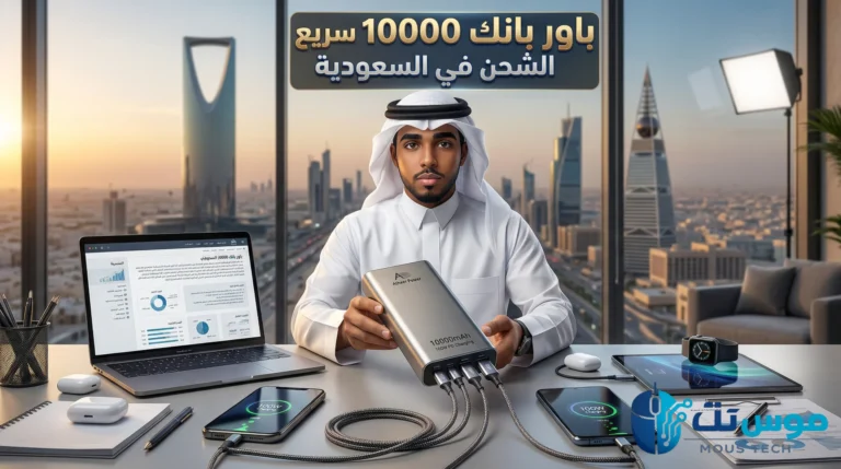 أفضل باور بانك يدعم الشحن السريع 10000mAh في السعودية 2026 – مراجعة واختبار الأداء